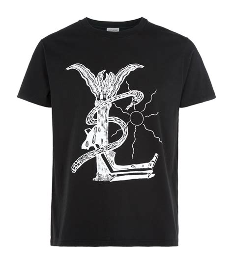 ysl men's t shirts|saint laurent graphic t shirt.